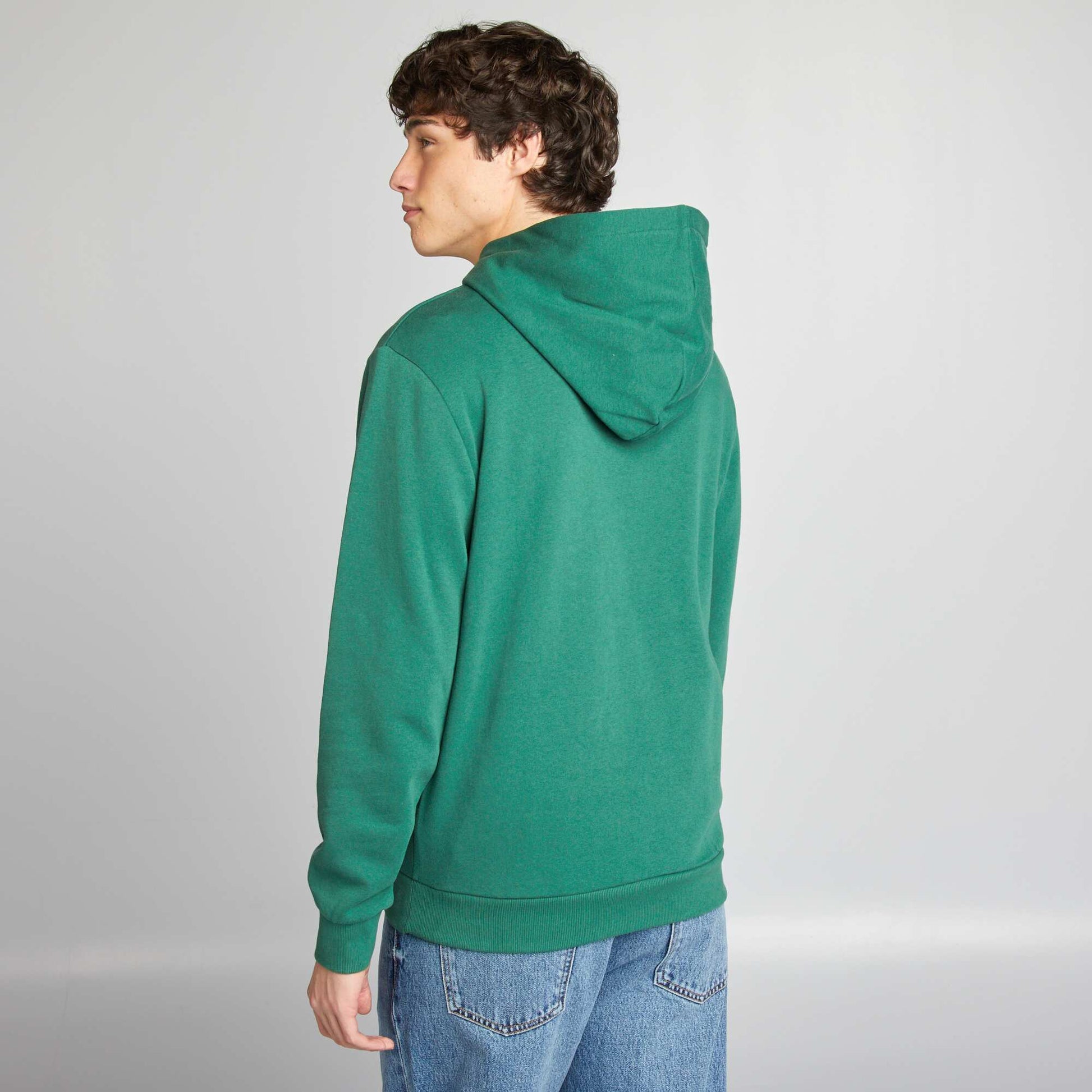 Sweat capuche en molleton Vert