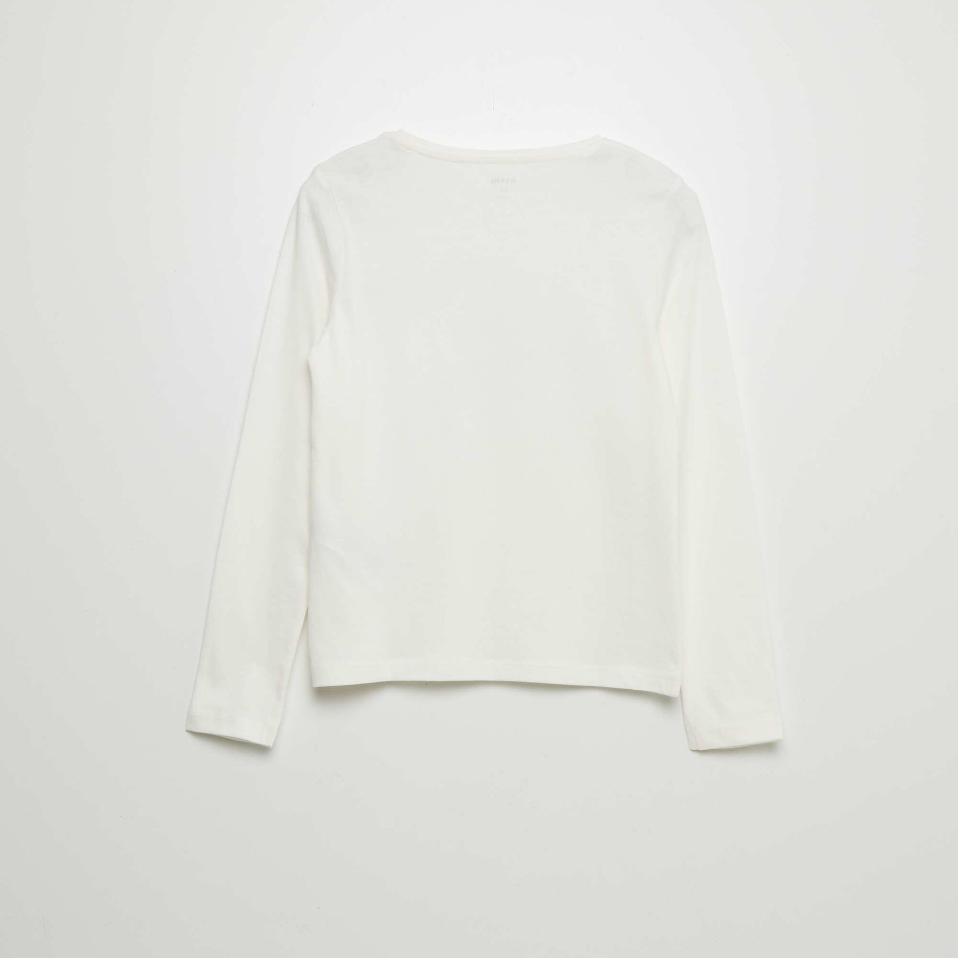 T-shirt en coton imprim Blanc