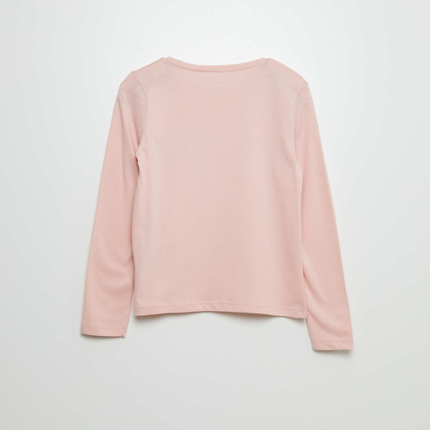 T-shirt en coton imprimé Rose