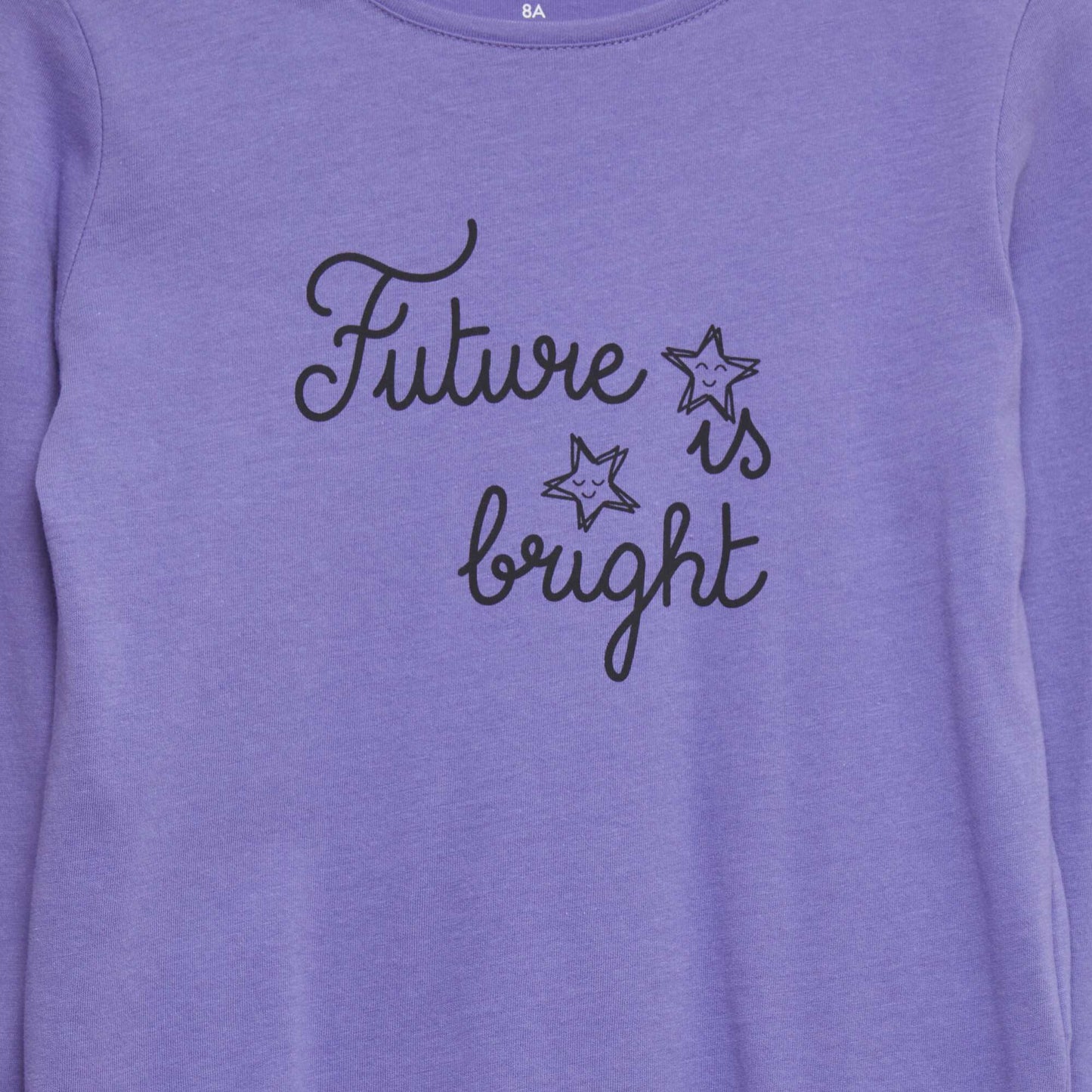 T-shirt en coton imprimé Violet