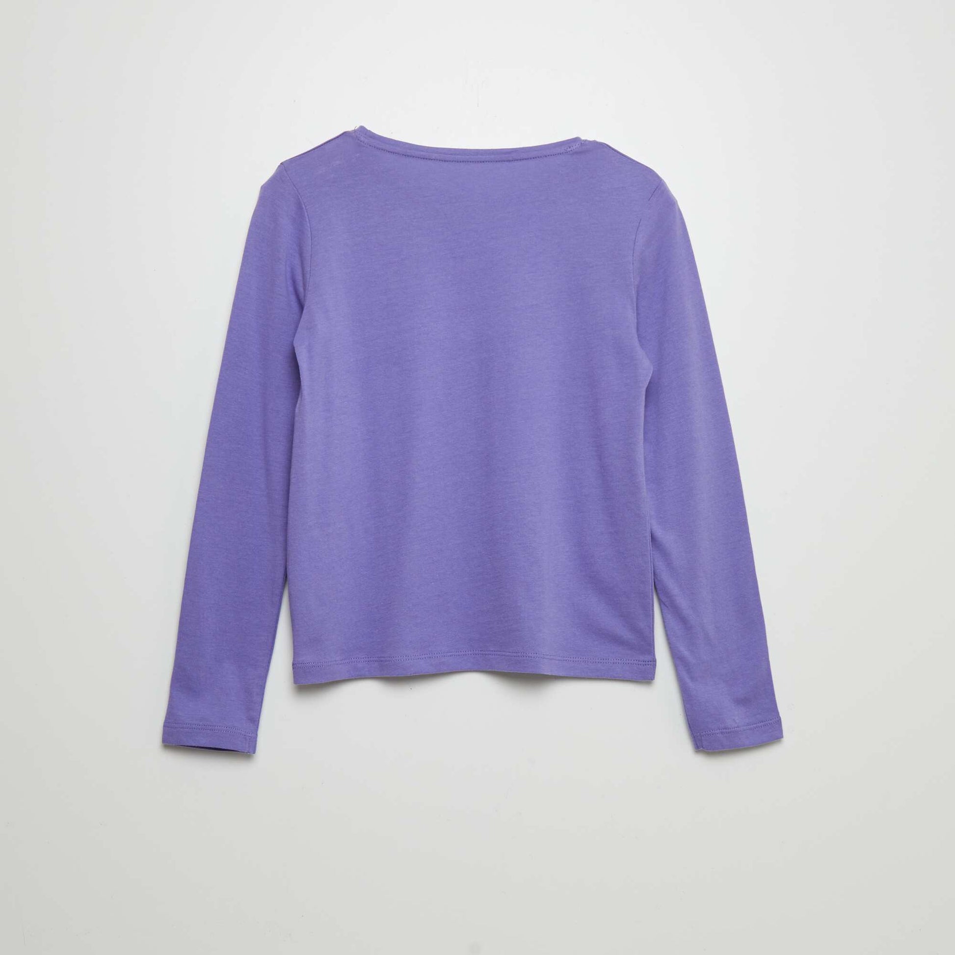 T-shirt en coton imprim Violet