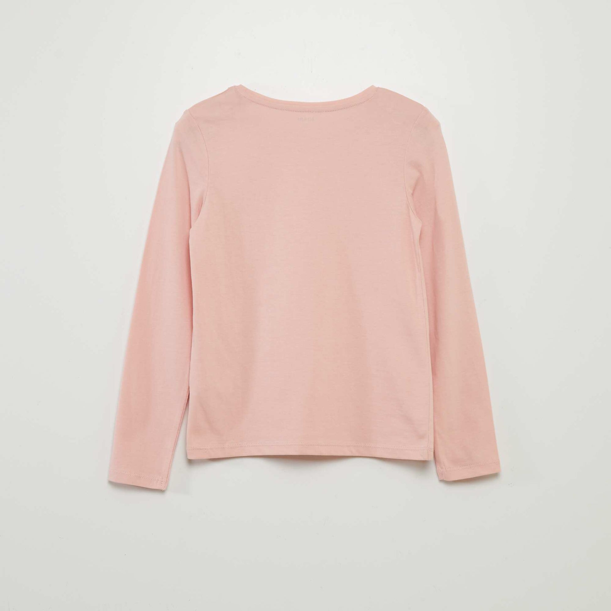 T-shirt imprim manches longues BLANC