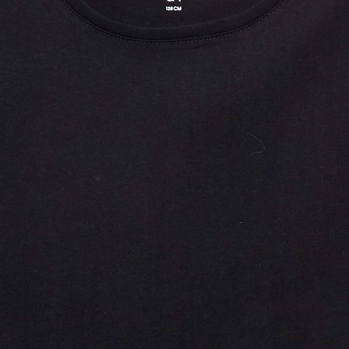 Tee-shirt uni à manches longues NOIR
