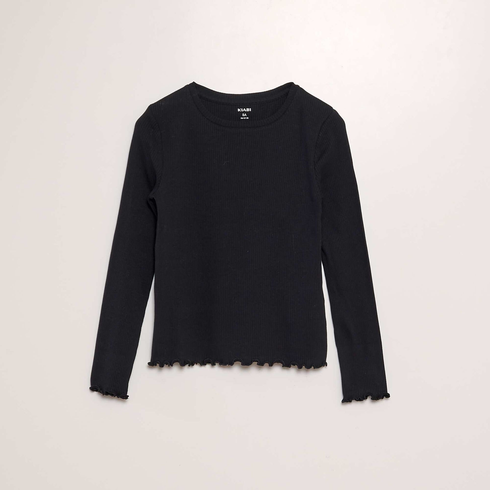 T-shirt c tel manches longues noir