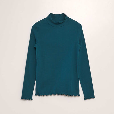 T-shirt c tel manches longues vert