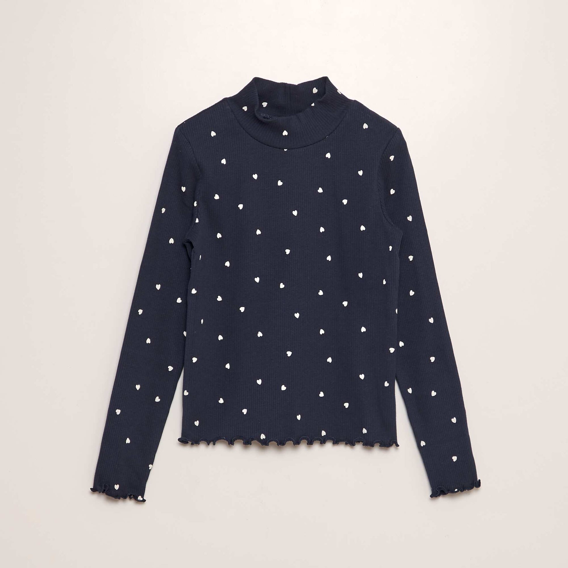 Sous pull c tel imprim Bleu c ur