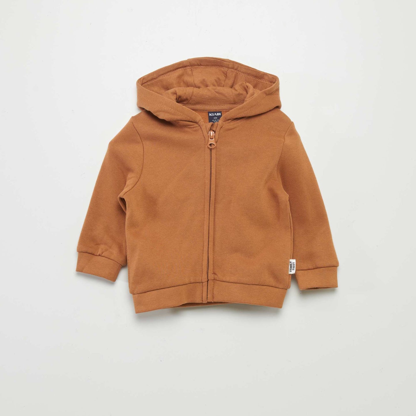 Sweat zipp    capuche Marron