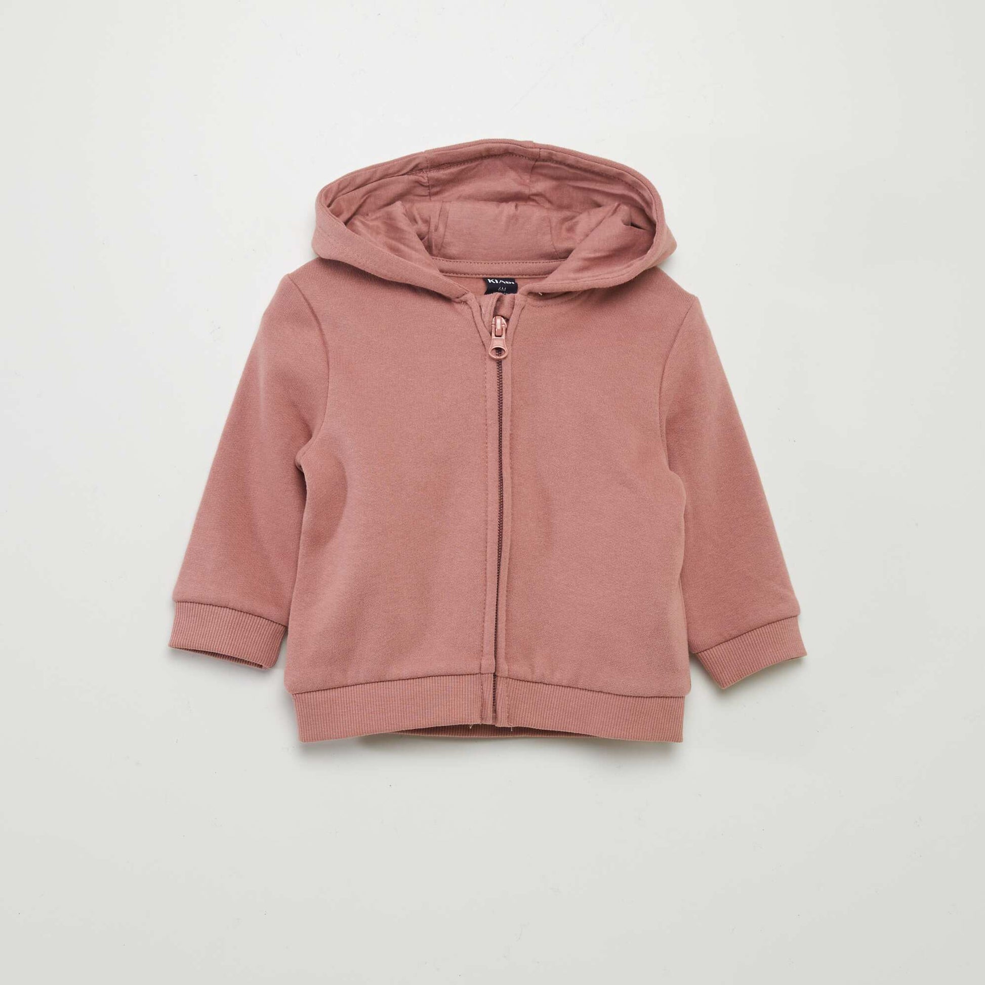 Sweat zippé à capuche ROSE