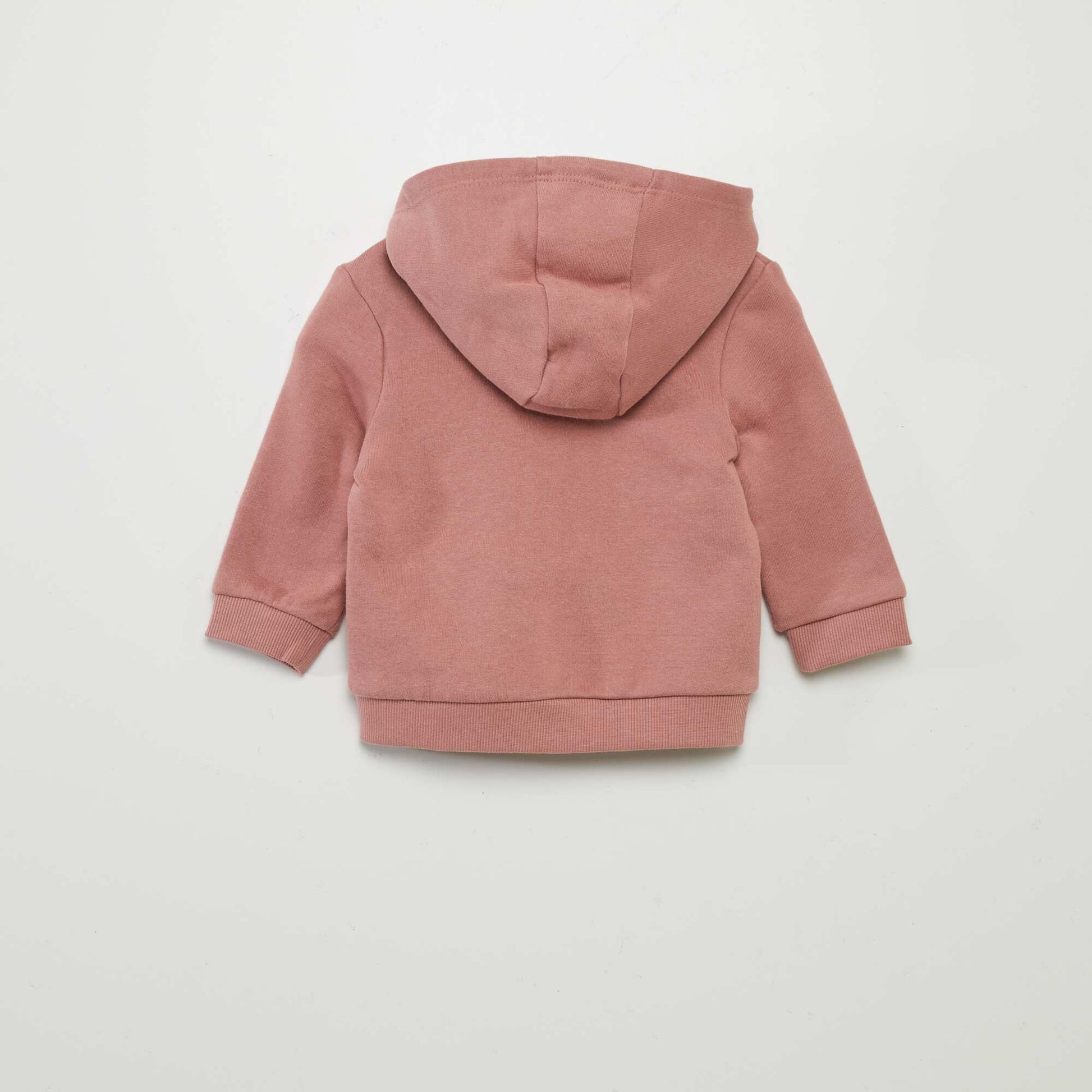 Sweat zippé à capuche ROSE