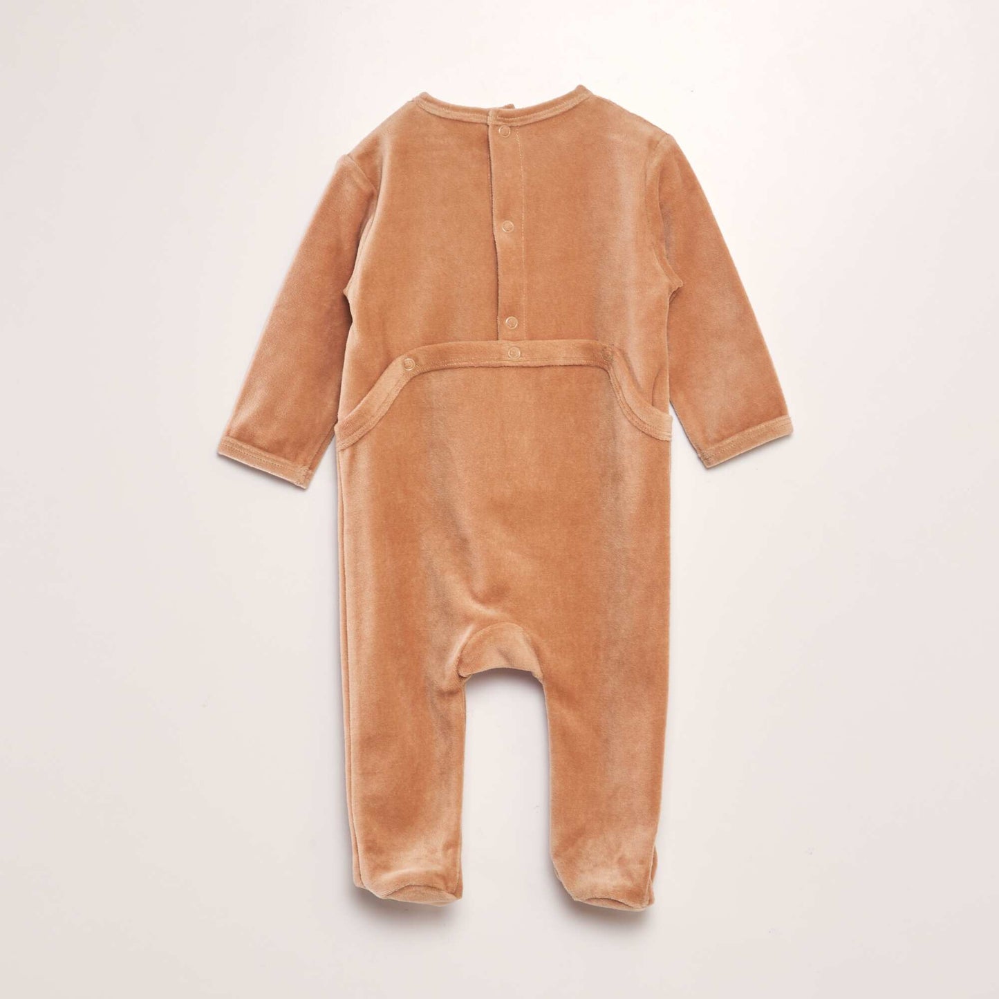 Pyjama dors-bien en velours Marron