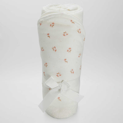 Cape de bain BLANC ROSE