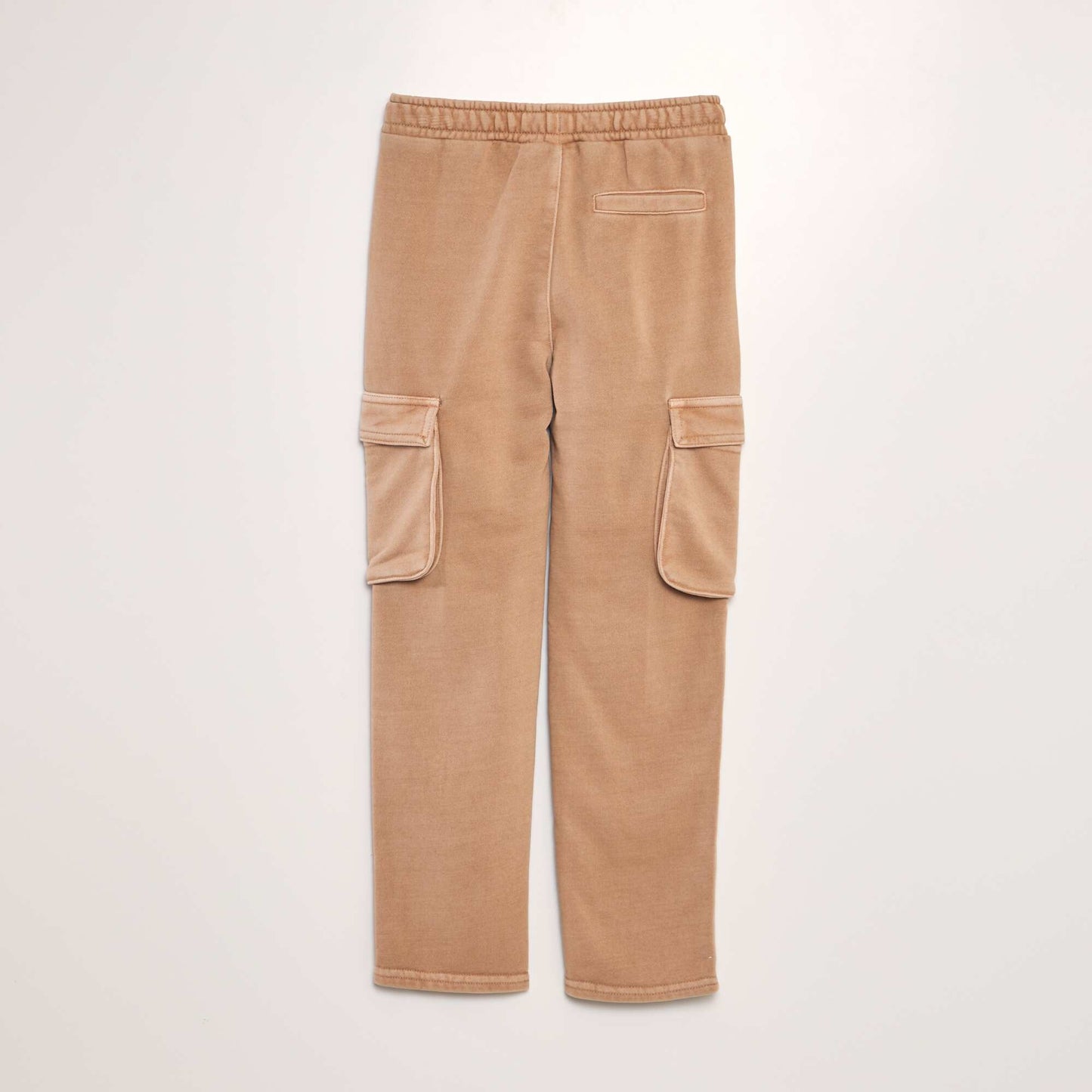 Pantalon droit avec poches rabat Marron