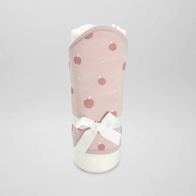 Cape de bain en ponge avec capuche imprim e Rose