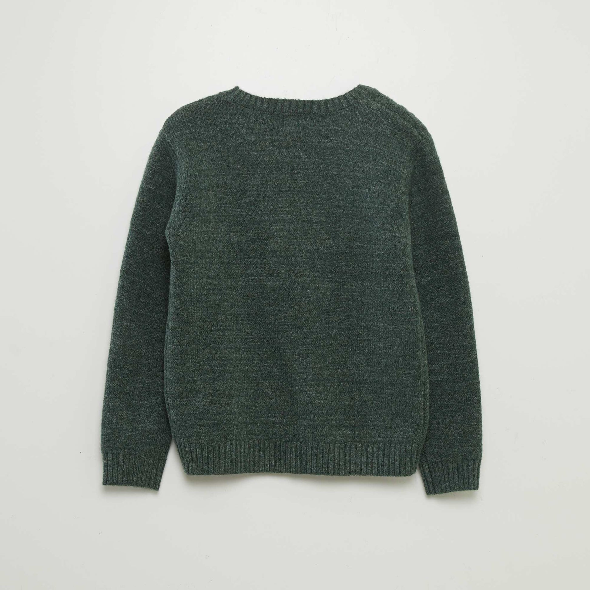 Pull torsad col rond Vert