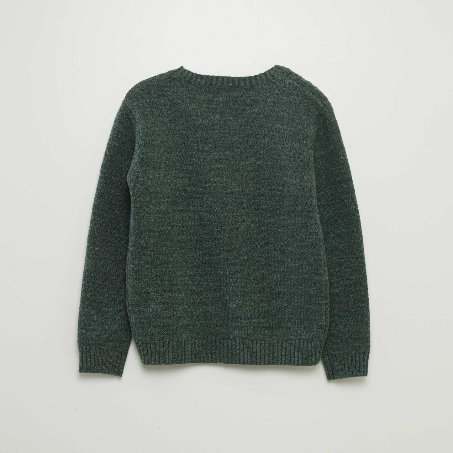 Pull torsad  col rond Vert