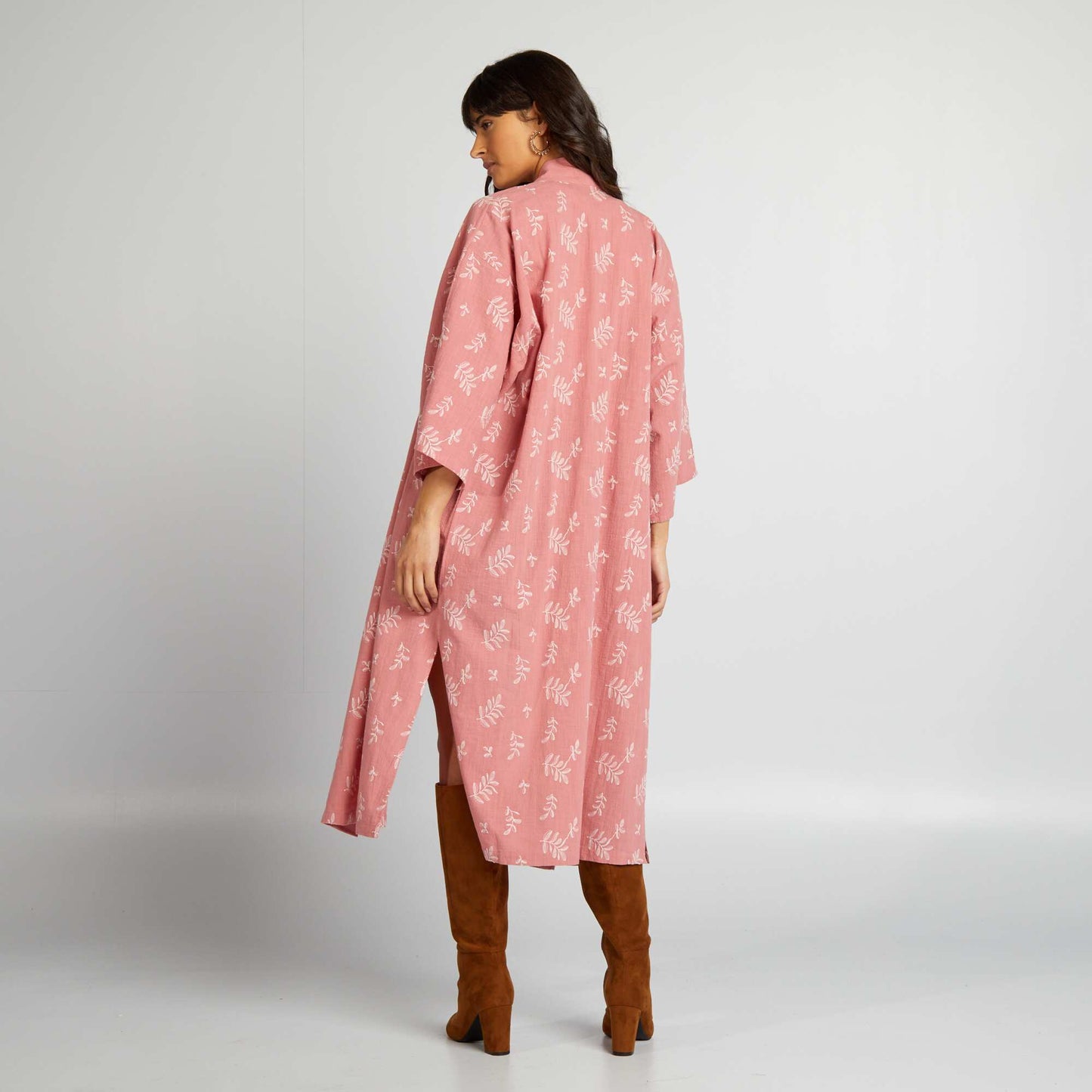 Kimono long Rose