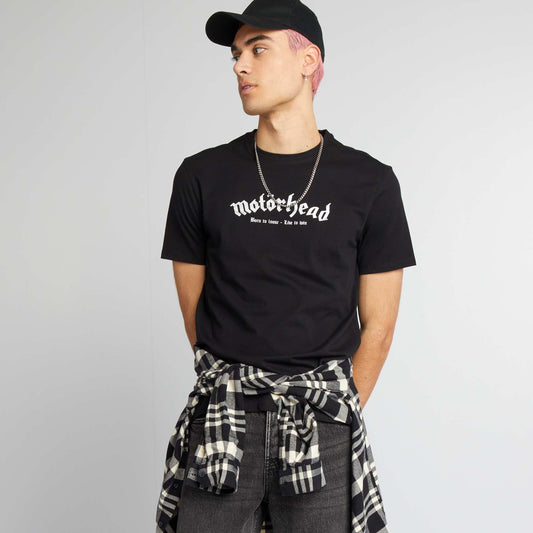 T-shirt oversize 'Motorhead' noir