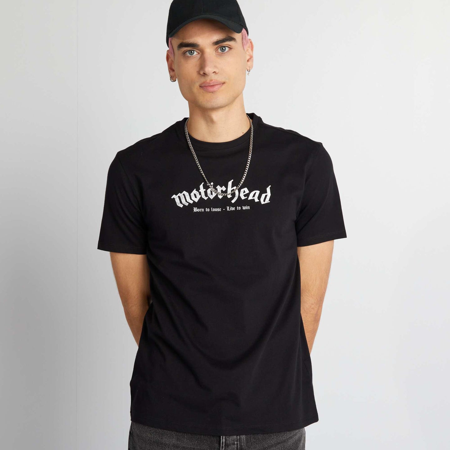 T-shirt oversize 'Motorhead' noir