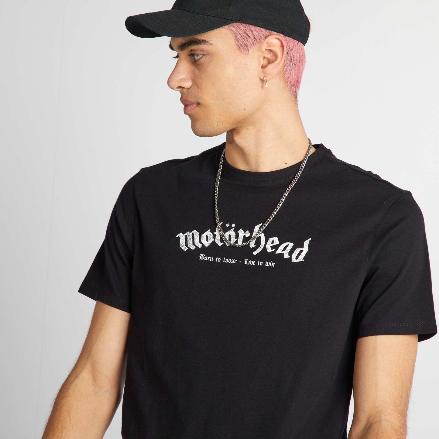 T-shirt oversize 'Motorhead' noir