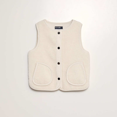 Veste en sherpa et velours c tel Blanc