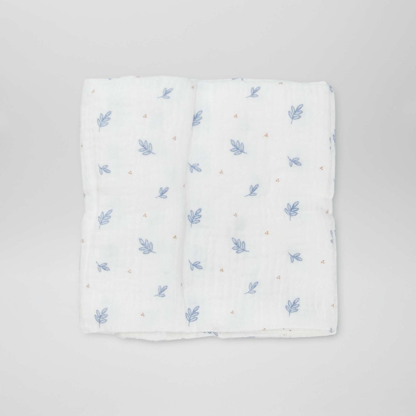 Lot de 3 langes en coton BLEU