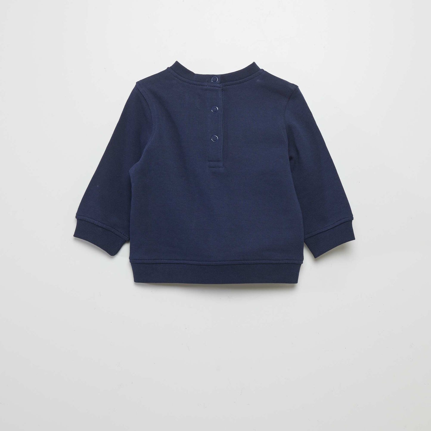 Sweat en molleton fin avec imprim Bleu marine