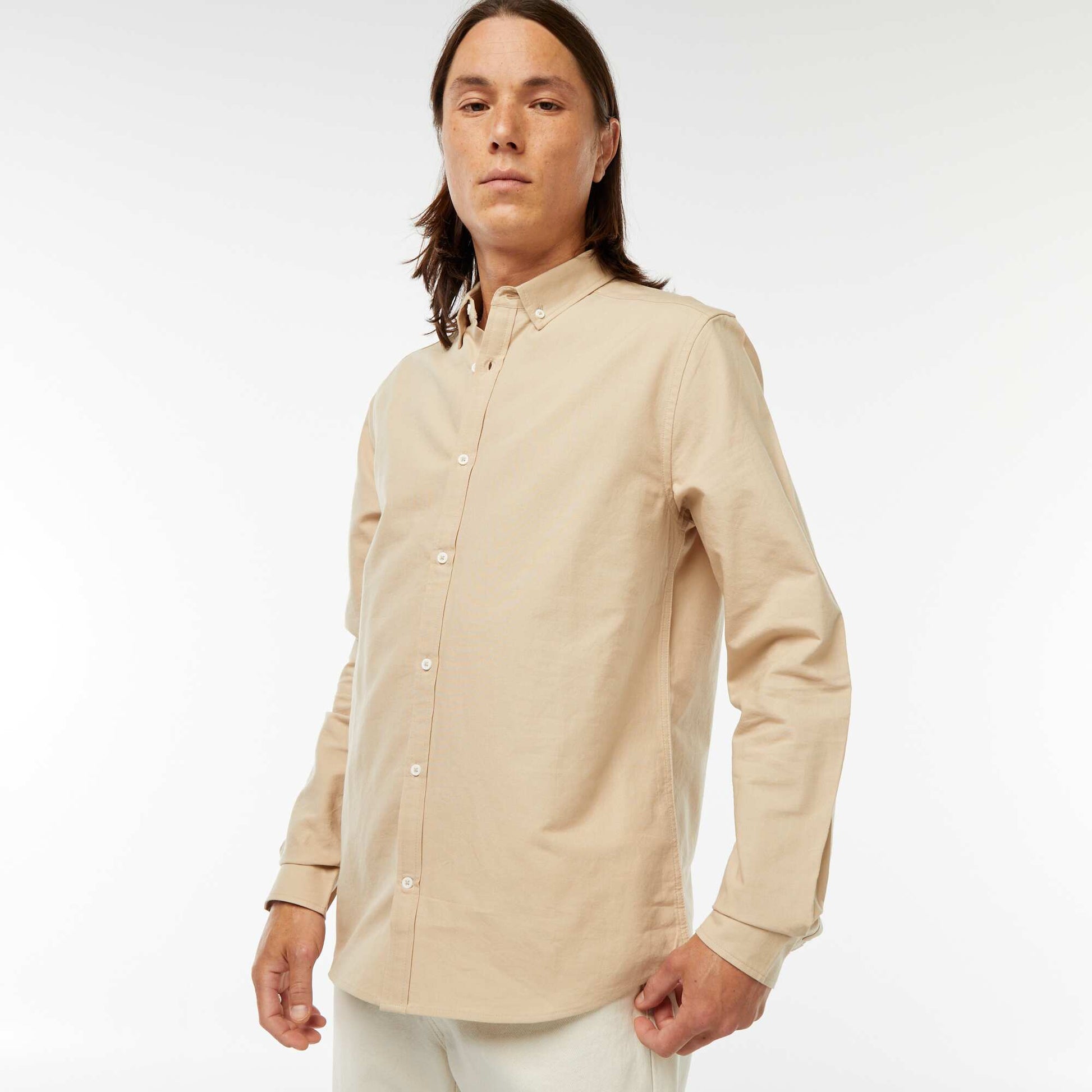 Chemise oxford regular fit BEIGE