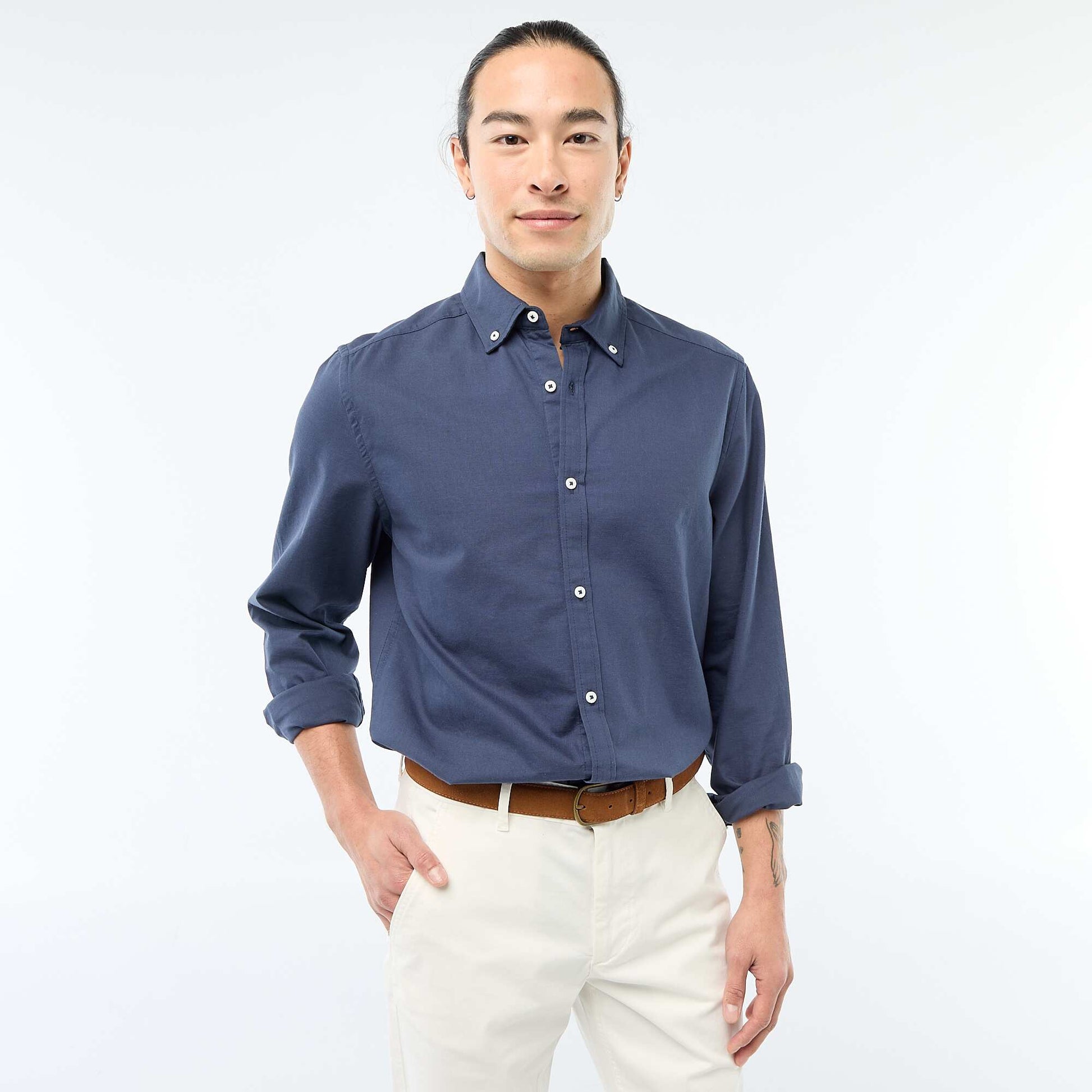 Chemise oxford regular fit BLEU