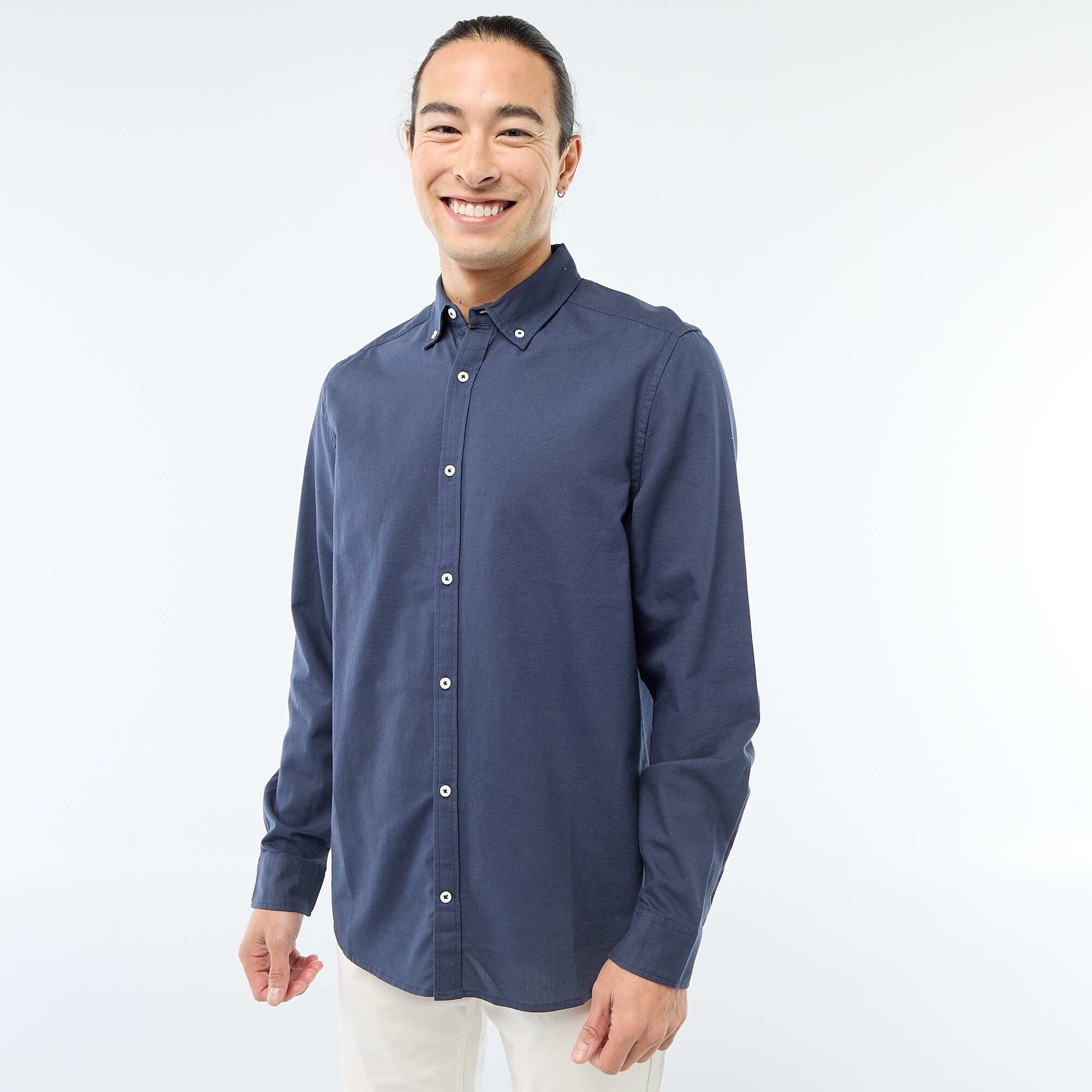 Chemise oxford regular fit BLEU