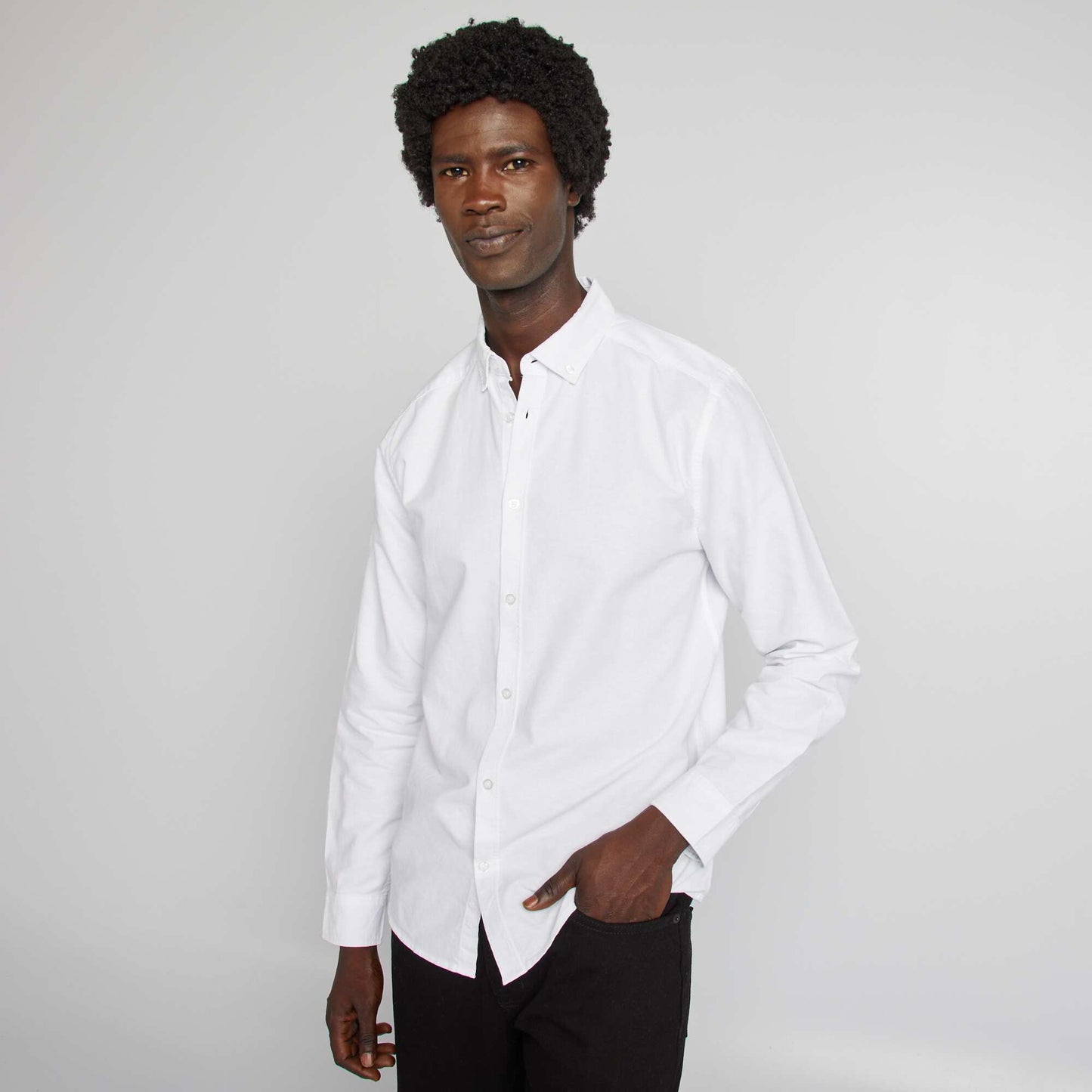 Chemise oxford regular fit blanc