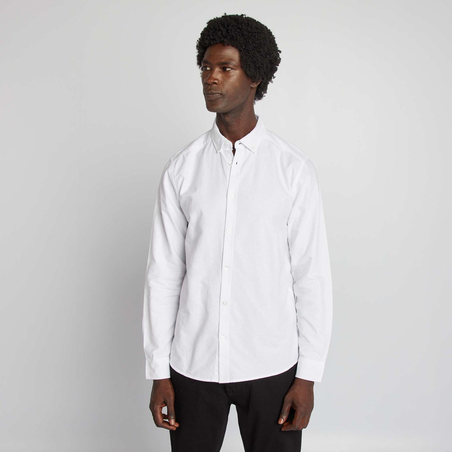 Chemise oxford regular fit blanc