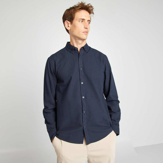 Chemise oxford regular fit Bleu marine