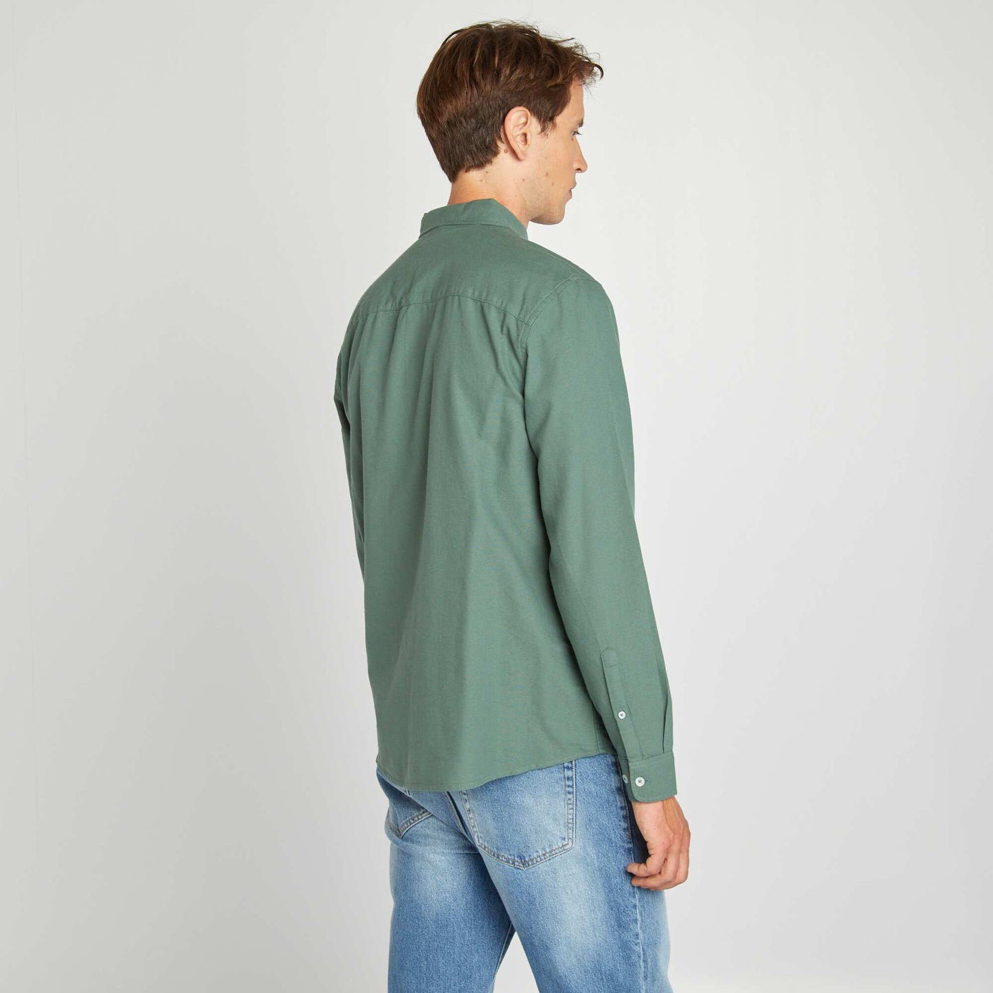 Chemise oxford regular fit Vert