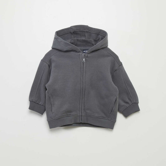 Sweat zipp    capuche Gris