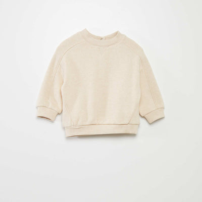 Sweat uni Beige