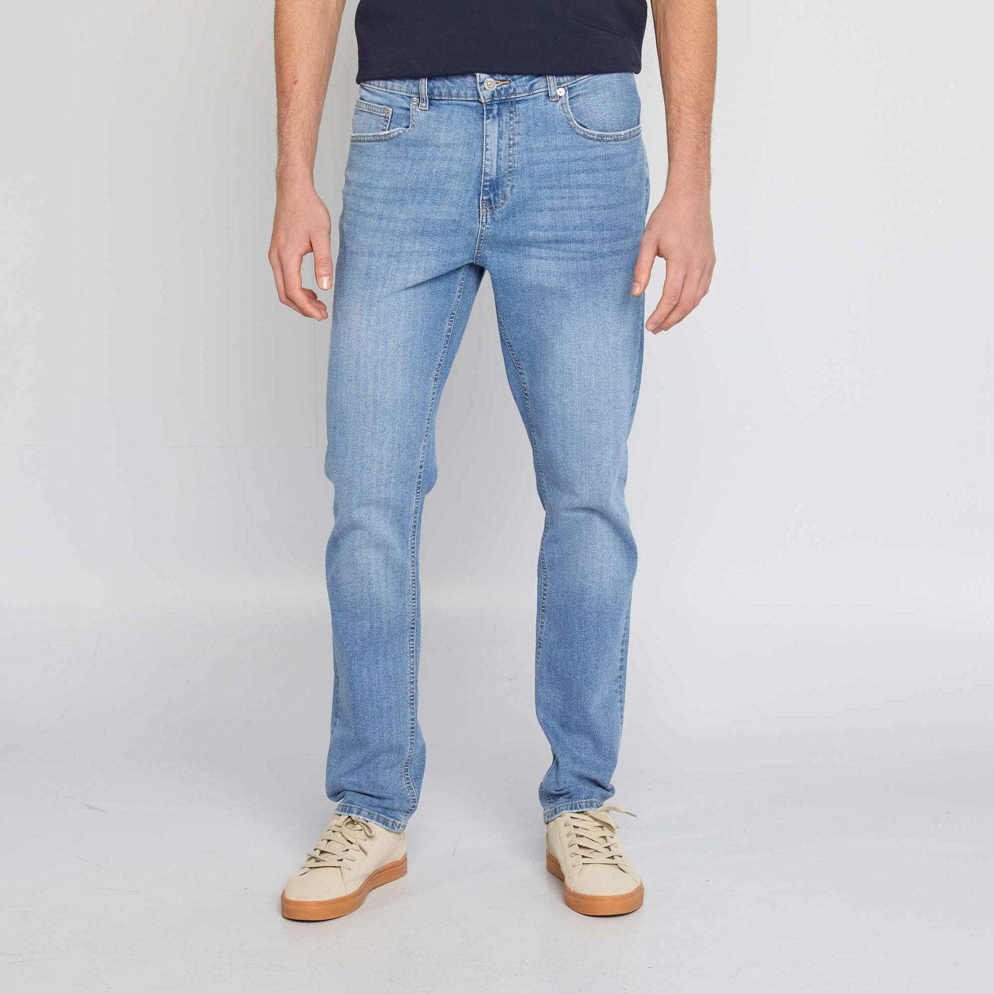 Jean slim en coton stretch - L36 BLEU