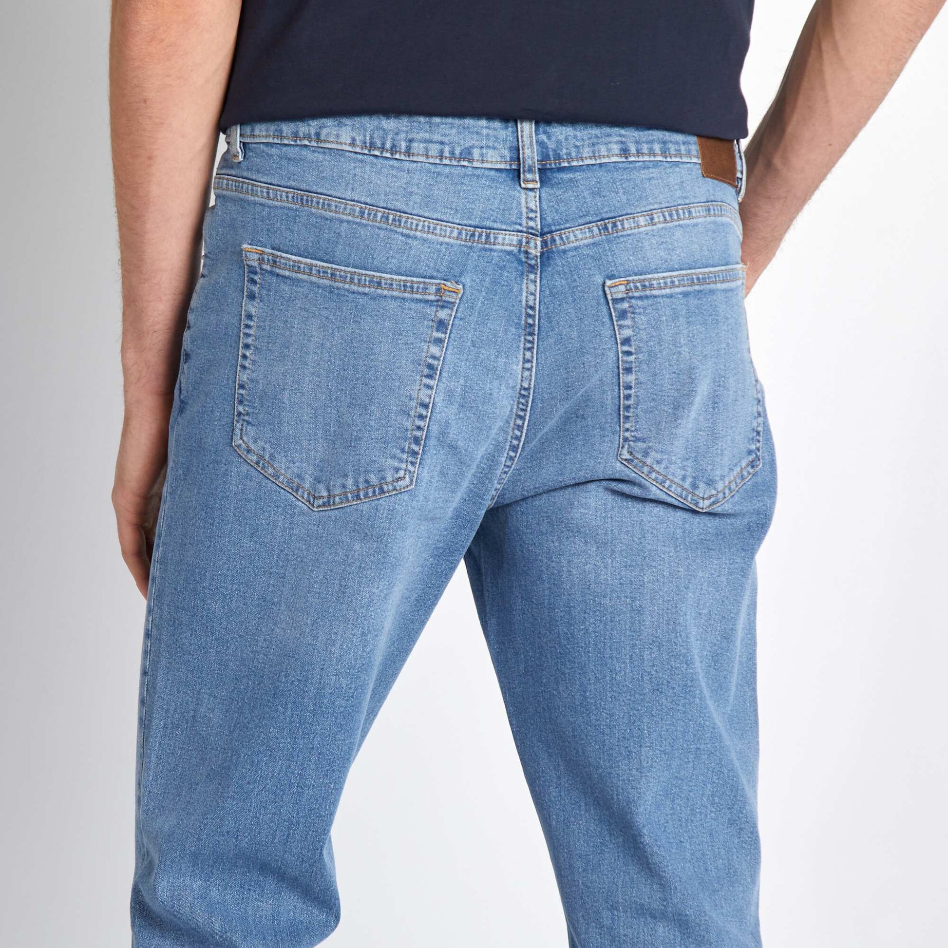 Jean slim en coton stretch - L36 BLEU