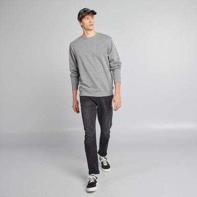 Jean slim en coton stretch - L36 NOIR