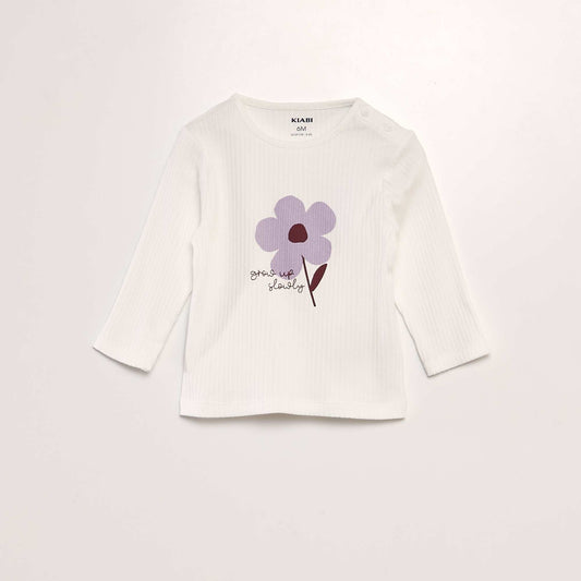 T-shirt c tel    imprim  Violet