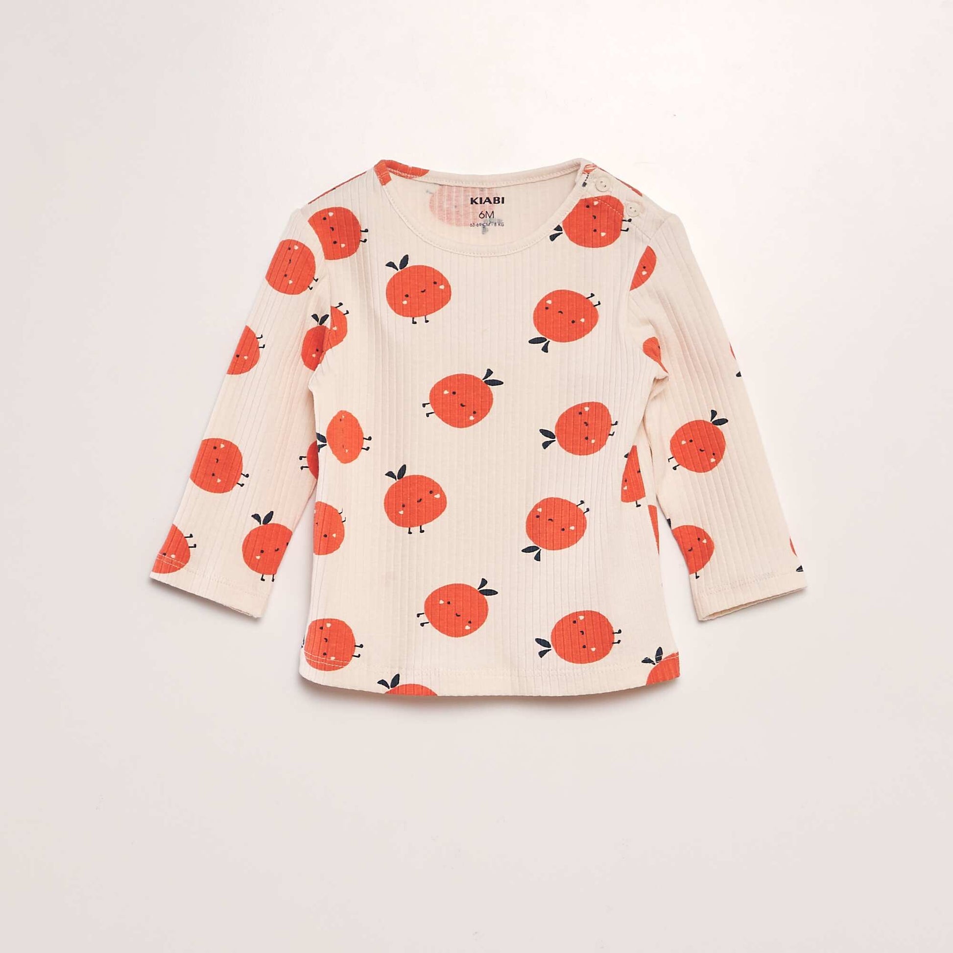 T-shirt c tel imprim Orange