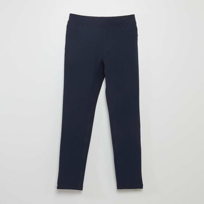 Legging uni Bleu