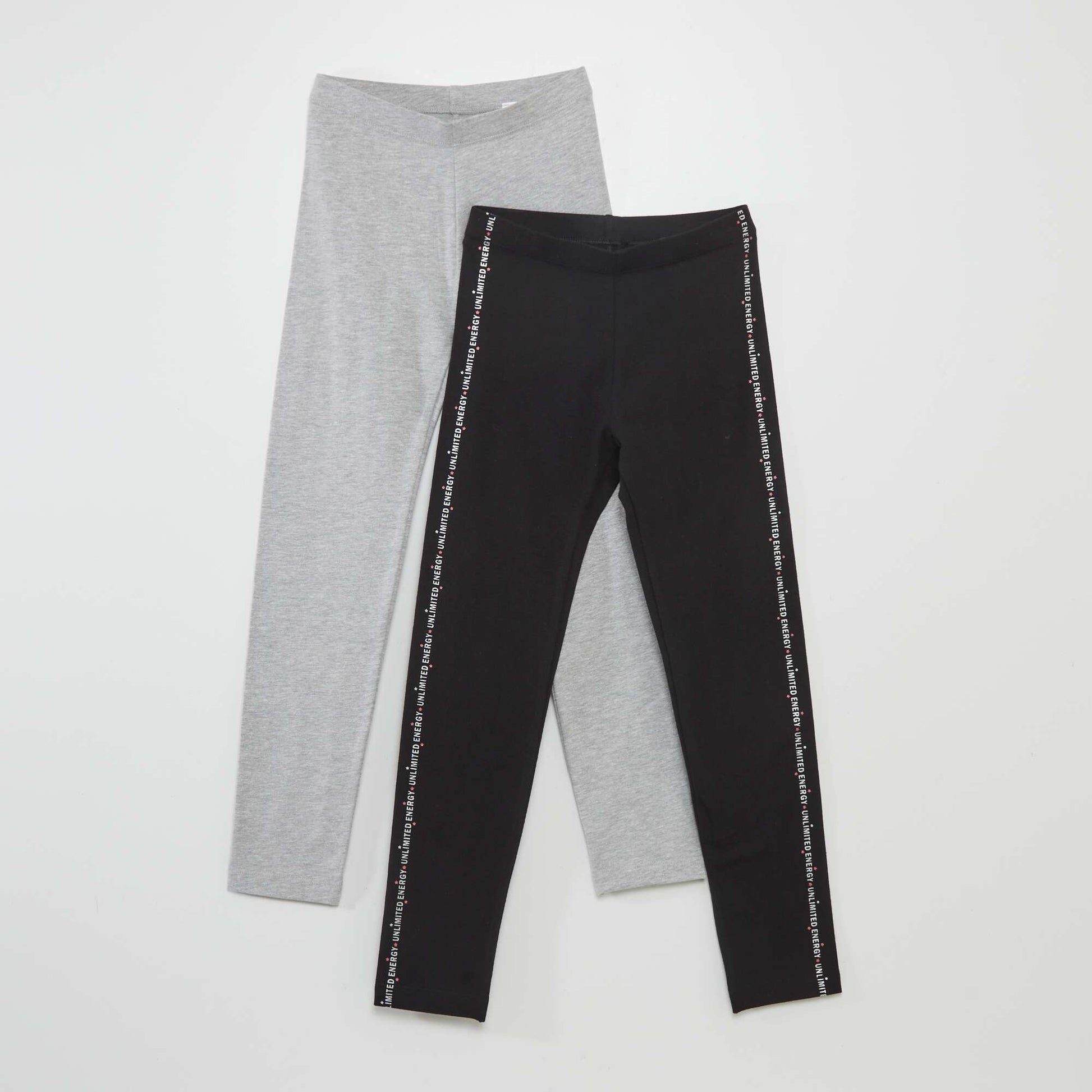 Lot de 2 leggings NOIR/GRIS
