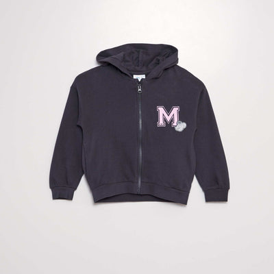 Sweat zippé à capuche 'Mickey' de 'Disney' NOIR