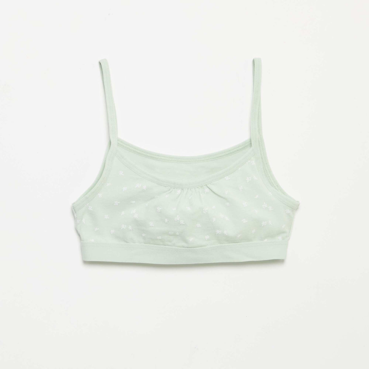 Brassières à fines bretelles en jersey - Lot de 2 VERT