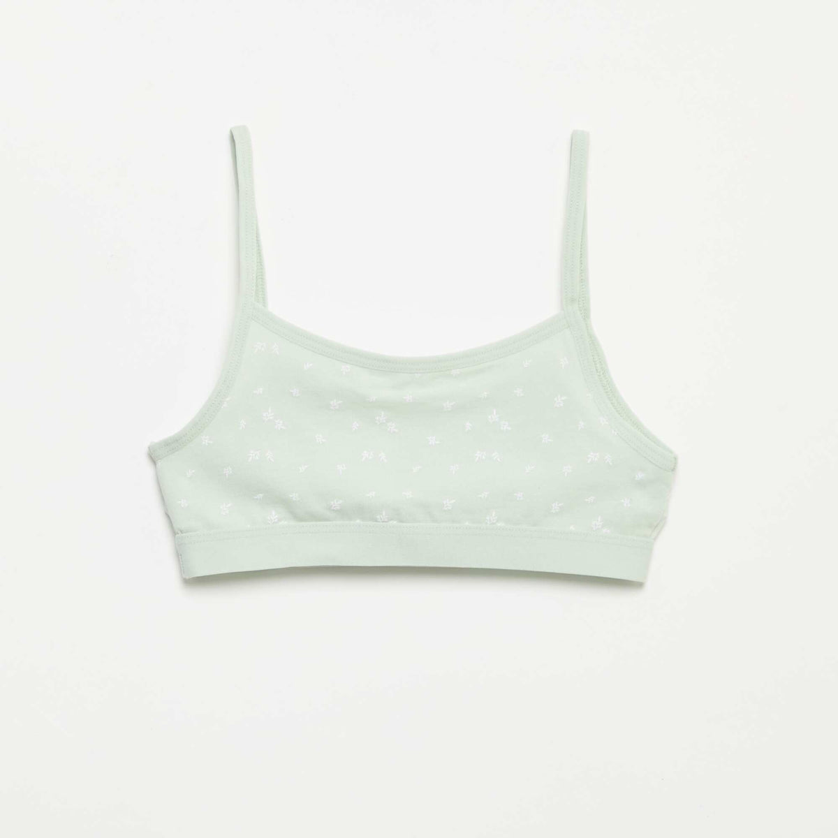 Brassières à fines bretelles en jersey - Lot de 2 VERT