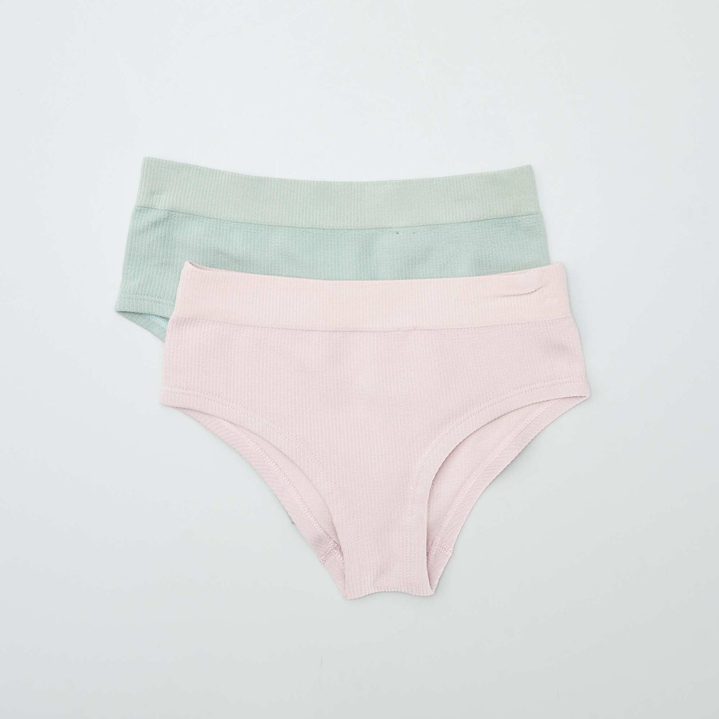 Lot de 2 shorties c tel s Vert/rose