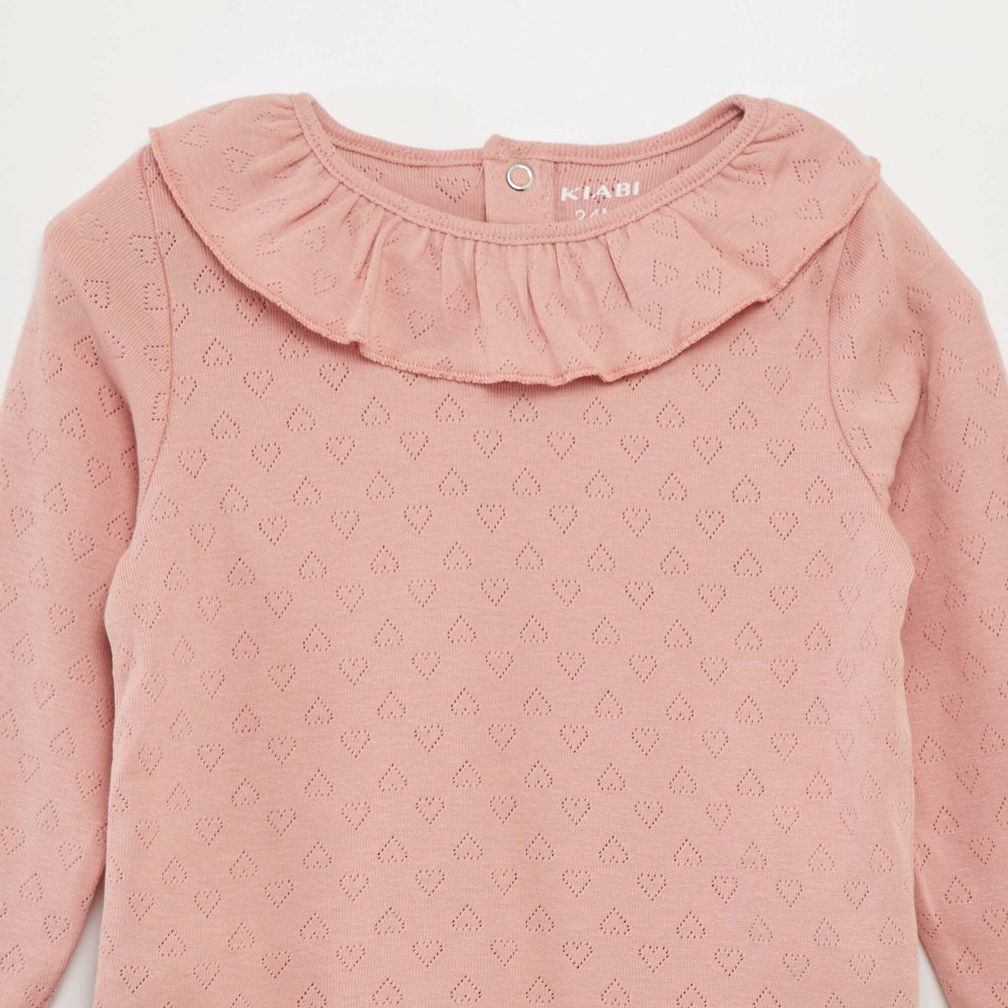 Ensemble pyjama en maille pointelle - 2 pi ces Rose