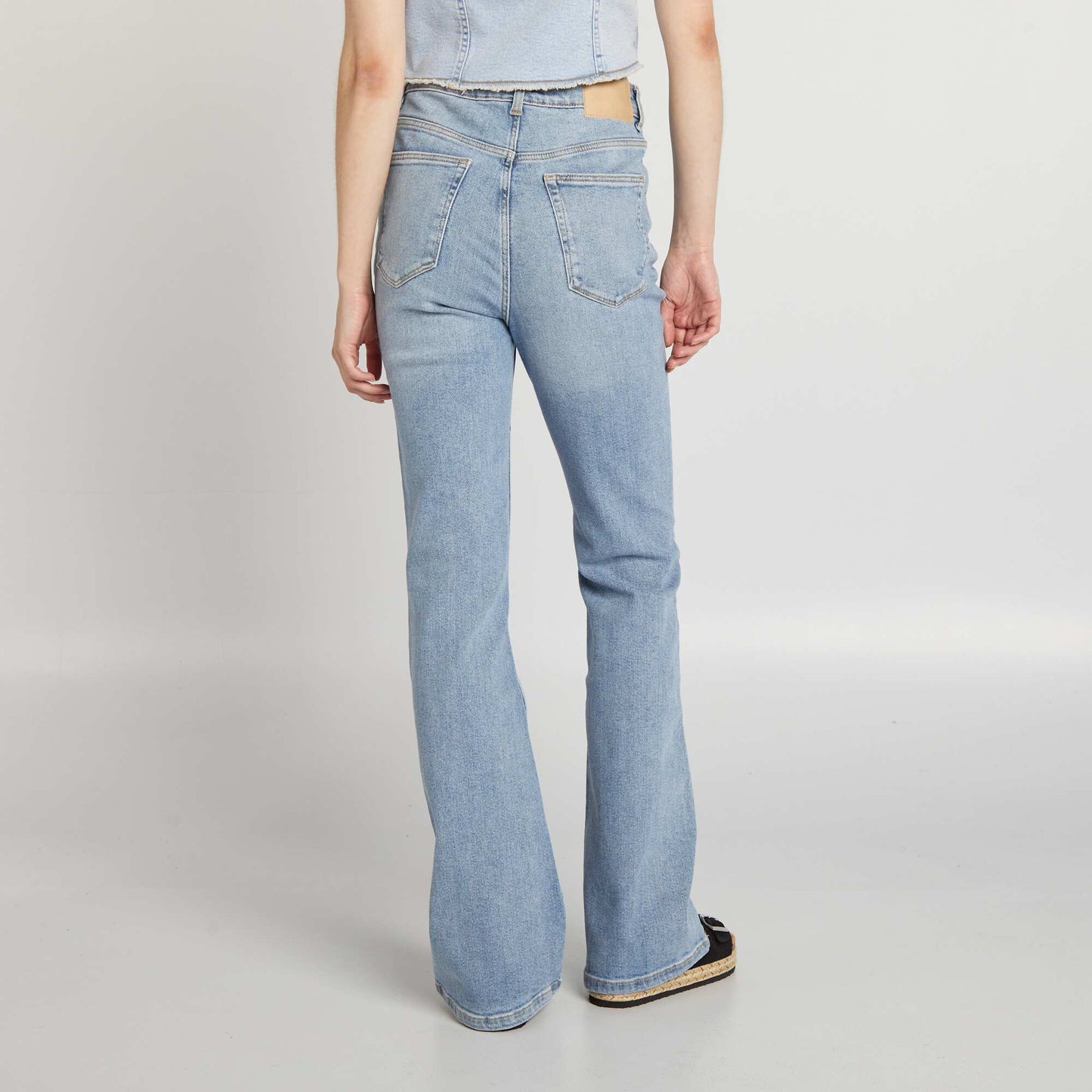 Jean flare/bootcut taille haute Bleu