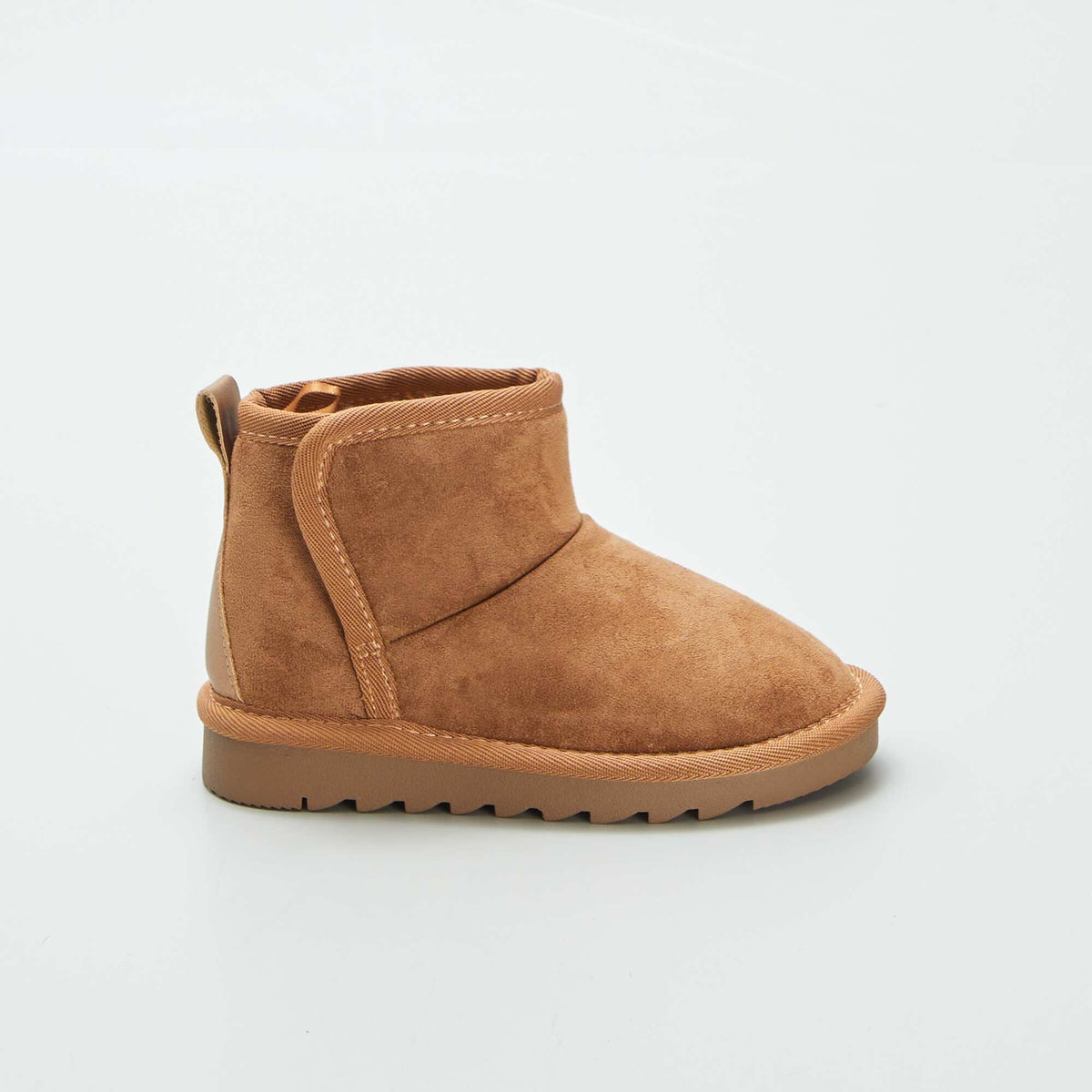 Bottines en su dine fourr es Camel