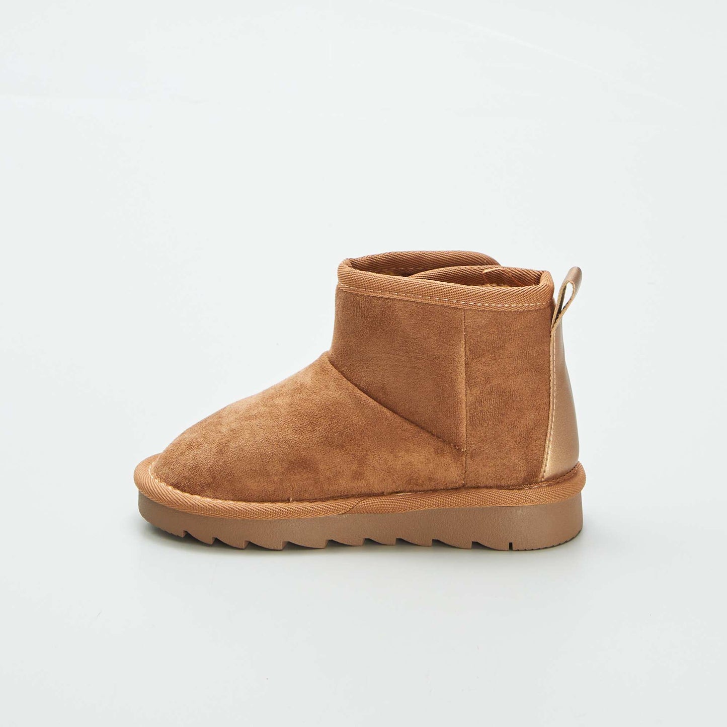 Bottines en su dine fourr es Camel